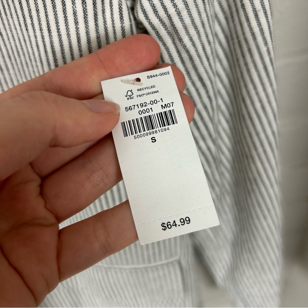 NWT Old Navy Striped Linen Blend Blazer Size S - Picture 8 of 10